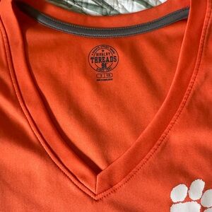 Clemson Rivalry Threads Orange and Gray V-Neck Tee